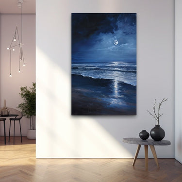 Painting of the Beach at Night